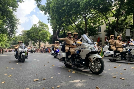 Phân luồng giao thông phục vụ Đại hội đại biểu Đảng bộ TP. Hà Nội