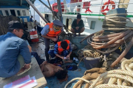 Tàu KN 201 kịp thời cấp cứu ngư dân