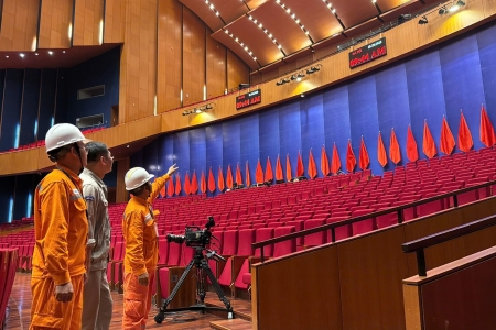 EVNHANOI đảm bảo nguồn điện phục vụ Đại hội đại biểu Đảng bộ TP. Hà Nội lần thứ XVIII