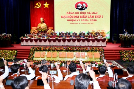 Đại hội Đảng bộ tỉnh Cà Mau: Xác định tăng tốc phát triển nông nghiệp xanh, hiện đại và bền vững