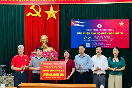 Thanh Hóa tiếp nhận hơn 19,8 tỷ đồng ủng hộ Nhân dân Cuba