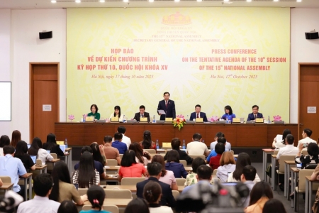 Kỳ họp thứ 10, Quốc hội khóa XV chính thức khai mạc vào sáng ngày 20/10