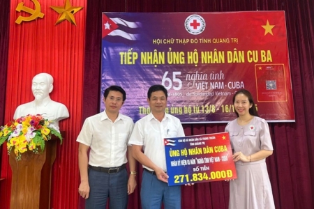 Quảng Trị quyên góp hơn 29 tỷ đồng ủng hộ Nhân dân Cuba
