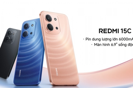 Xiaomi ra mắt Redmi 15C: Smartphone phổ thông pin "khủng" 6.000mAh, giá từ 3,69 triệu đồng