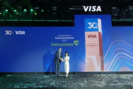 Vietcombank được Tổ chức thẻ quốc tế Visa vinh danh với 8 giải thưởng năm 2025