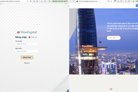 Cảnh báo website giả mạo VinaCapital lừa đảo nhà đầu tư