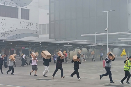 Diễn tập phương án chữa cháy và cứu nạn, cứu hộ tại Trung tâm thương mại Aeon Mall Hải Phòng Lê Chân năm 2025