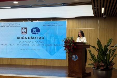 Hanoitourist tổ chức khóa đào tạo "ứng dụng AI cơ bản trong quá trình chuyển đổi số"