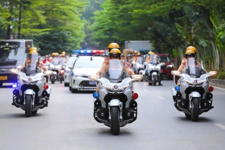 Hà Nội phân luồng giao thông phục vụ Lễ mở ký Công ước của Liên hợp quốc về chống tội phạm mạng