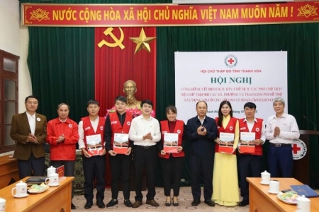 Thanh Hóa nỗ lực hoàn thành việc sáp nhập, hợp nhất và thành lập Hội Chữ thập đỏ các xã, phường