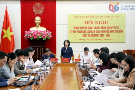 Thống nhất nội dung, chương trình Kỳ họp thường lệ HĐND tỉnh Quảng Ninh cuối năm 2025