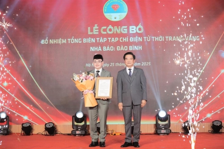 Nhà báo Đào Bình được bổ nhiệm Tổng Biên tập Tạp chí điện tử Thời Trang Vàng