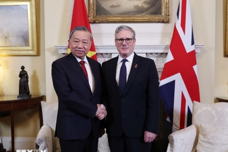 Thủ tướng Liên hiệp Vương quốc Anh và Bắc Ireland chủ trì Lễ đón chính thức và hội đàm với Tổng Bí thư Tô Lâm
