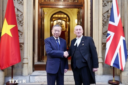 Tổng Bí thư Tô Lâm hội kiến Chủ tịch Hạ viện Anh Lindsay Hoyle