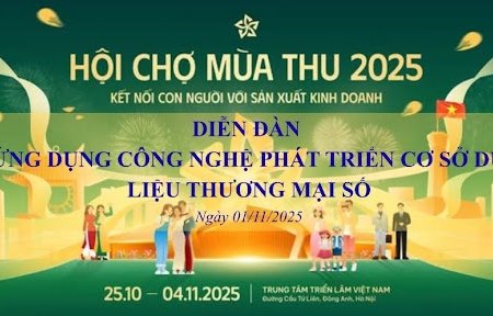Sắp diễn ra Diễn đàn ứng dụng công nghệ phát triển cơ sở dữ liệu thương mại số