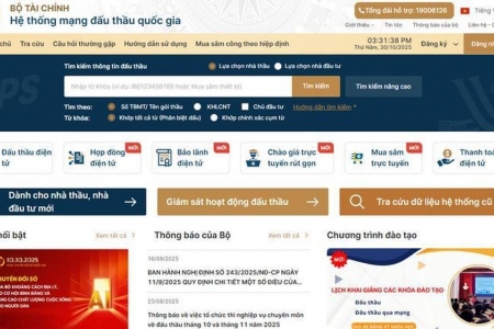 Quy định mới về đăng tải thông tin đấu thầu lựa chọn nhà đầu tư trên Hệ thống mạng đấu thầu quốc gia