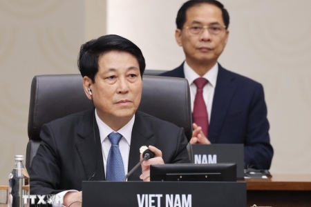 Chủ tịch nước Lương Cường dự và phát biểu tại Phiên thứ nhất của Hội nghị các nhà lãnh đạo APEC 2025