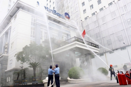 Thực tập phương án chữa cháy và cứu nạn, cứu hộ tại Ngân hàng TMCP Công thương Việt Nam - chi nhánh Lê Chân
