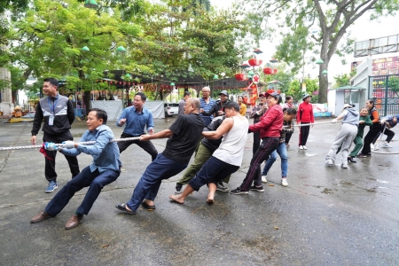 Sôi nổi giải cầu lông, bóng bàn và kéo co trong khuôn khổ Đại hội Thể dục Thể thao phường Hải Dương lần thứ X