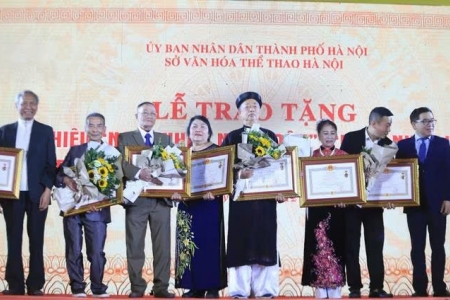 Hà Nội: Đề xuất hỗ trợ 40 triệu đồng/người khi được phong tặng Nghệ nhân nhân dân