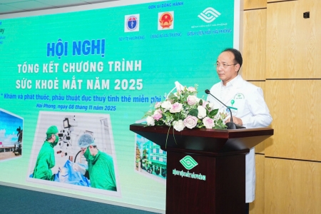 Bệnh viện Mắt Hải Phòng tổ chức Hội nghị tổng kết Dự án sức khỏe mắt