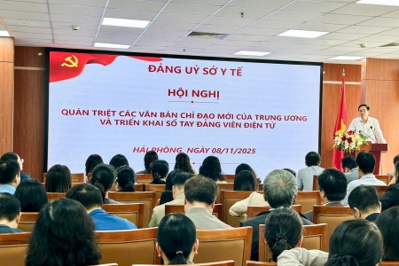 Sở Y tế Hải Phòng tập huấn hướng dẫn sử dụng ứng dụng “Sổ tay đảng viên điện tử”