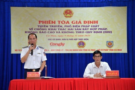 Tiếp tục phối hợp tổ chức hiệu quả “phiên tòa giả định” tuyên truyền chống khai thác IUU