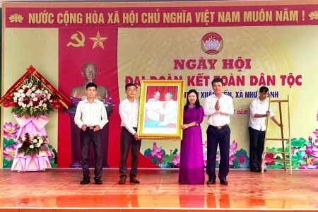 Phó Chủ tịch Ủy ban Mặt trận Tổ quốc tỉnh Thanh Hóa dự Ngày hội Đại đoàn kết toàn dân tộc tại xã Như Thanh