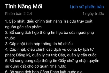 Ứng dụng VNeID vừa bổ sung 6 tính năng mới, người dùng nên cập nhật để không bỏ lỡ quyền lợi