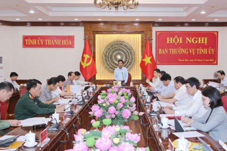 Ban Thường vụ Tỉnh ủy Thanh Hóa thảo luận, cho ý kiến về quy chế làm việc của Ban Chấp hành Đảng bộ tỉnh