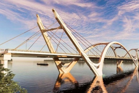 Hà Nội kiến tạo diện mạo mới với những cây cầu vượt sông Hồng