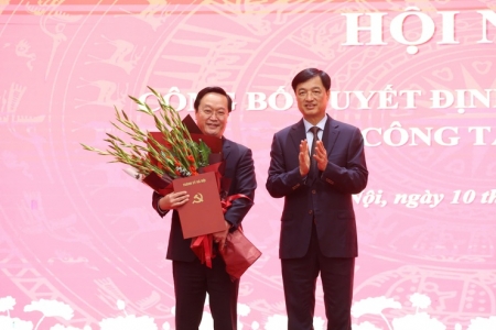 Đồng chí Nguyễn Đức Trung giữ chức Phó Bí thư Thành ủy Hà Nội