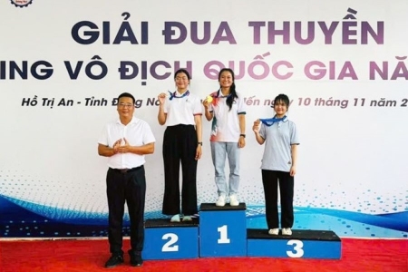 Hà Tĩnh giành 5 huy chương Giải Đua thuyền Sailing vô địch quốc gia