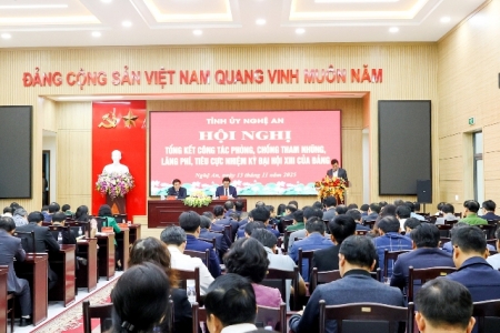 Nghệ An tiếp tục siết chặt kỷ luật, kỷ cương trong phòng, chống tham nhũng, lãng phí, tiêu cực