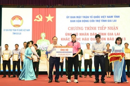 Gia Lai tiếp nhận gần 90 tỷ đồng hỗ trợ khắc phục hậu quả bão số 13