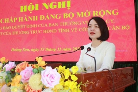 Xã Hoằng Sơn công bố các quyết định của Ban Thường vụ Tỉnh ủy về công tác cán bộ