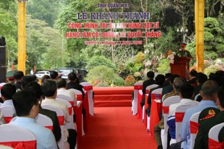Quảng Trị khánh thành công trình tôn tạo Di tích đặc biệt Hang Tám Cô