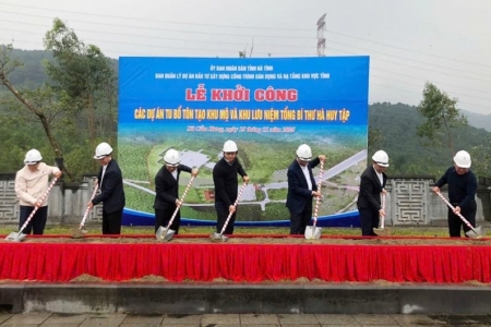 Hà Tĩnh: Khởi công dự án tu bổ, tôn tạo Khu di tích cố Tổng Bí thư Hà Huy Tập