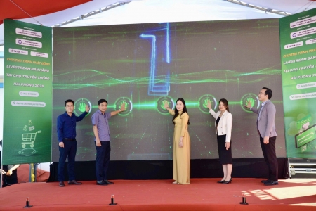 Sở Công Thương Hải Phòng phát động chương trình livestream bán hàng tại chợ truyền thống năm 2025