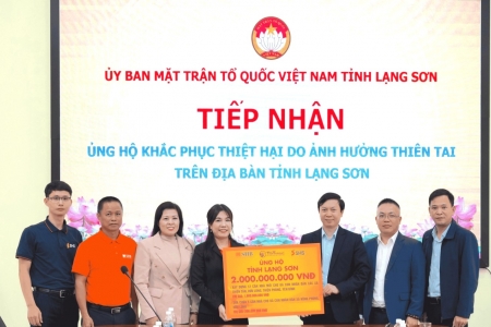 Lạng Sơn: Tiếp nhận 2 tỷ đồng hỗ trợ người dân bị thiệt hại do mưa lũ