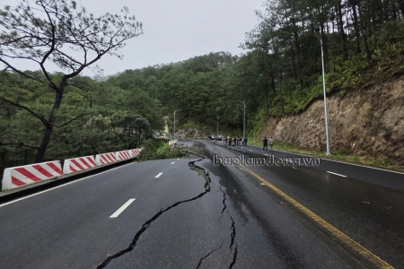 Lâm Đồng triển khai các biện pháp ứng phó, khắc phục sạt lở, ngập úng