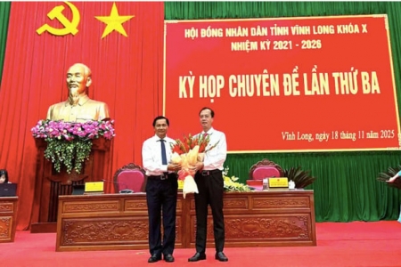 Ông Trần Trí Quang được bầu làm Chủ tịch UBND tỉnh Vĩnh Long