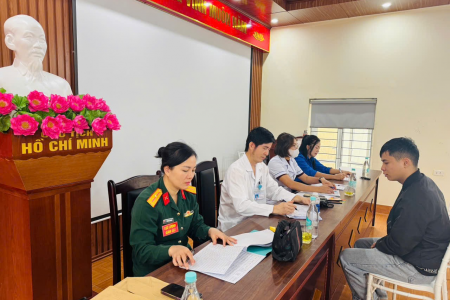 Hội đồng nghĩa vụ quân sự xã An Lão tổ chức khám sức khoẻ Nghĩa vụ quân sự năm 2026