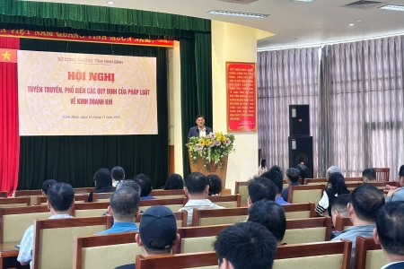 Ninh Bình tuyên truyền, phổ biến quy định pháp luật về kinh doanh khí cho cơ sở kinh doanh