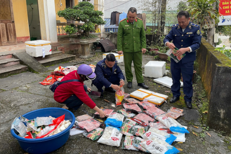 Tuyên Quang: Tiêu hủy hơn 1 tạ thực phẩm không rõ nguồn gốc xuất xứ