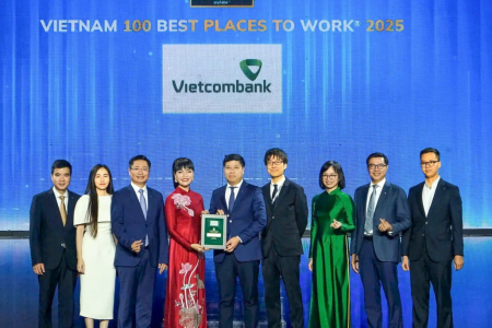 Vietcombank giữ vững vị thế Ngân hàng có môi trường làm việc tốt nhất Việt Nam