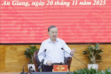 Tổng Bí thư Tô Lâm: An Giang sẽ tạo bứt phá mới, vươn lên khẳng định vị thế là một cực phát triển năng động