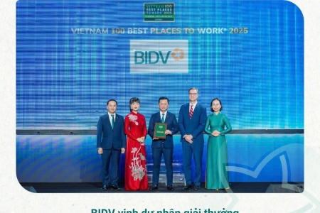 BIDV được vinh danh "Nơi làm việc tốt nhất Việt Nam" năm thứ ba liên tiếp