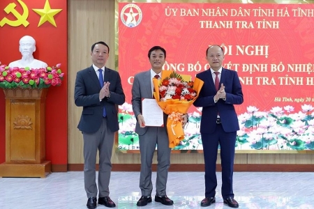 Ông Lê Anh Sơn giữ chức Chánh Thanh tra tỉnh Hà Tĩnh