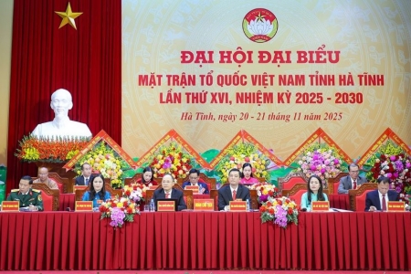Hà Tĩnh tổ chức phiên thứ nhất Đại hội Đại biểu MTTQ tỉnh lần thứ XVI